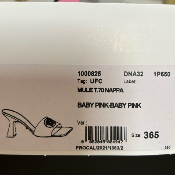 Versace Nappa Mule in Baby Pink - Picture 10 of 10